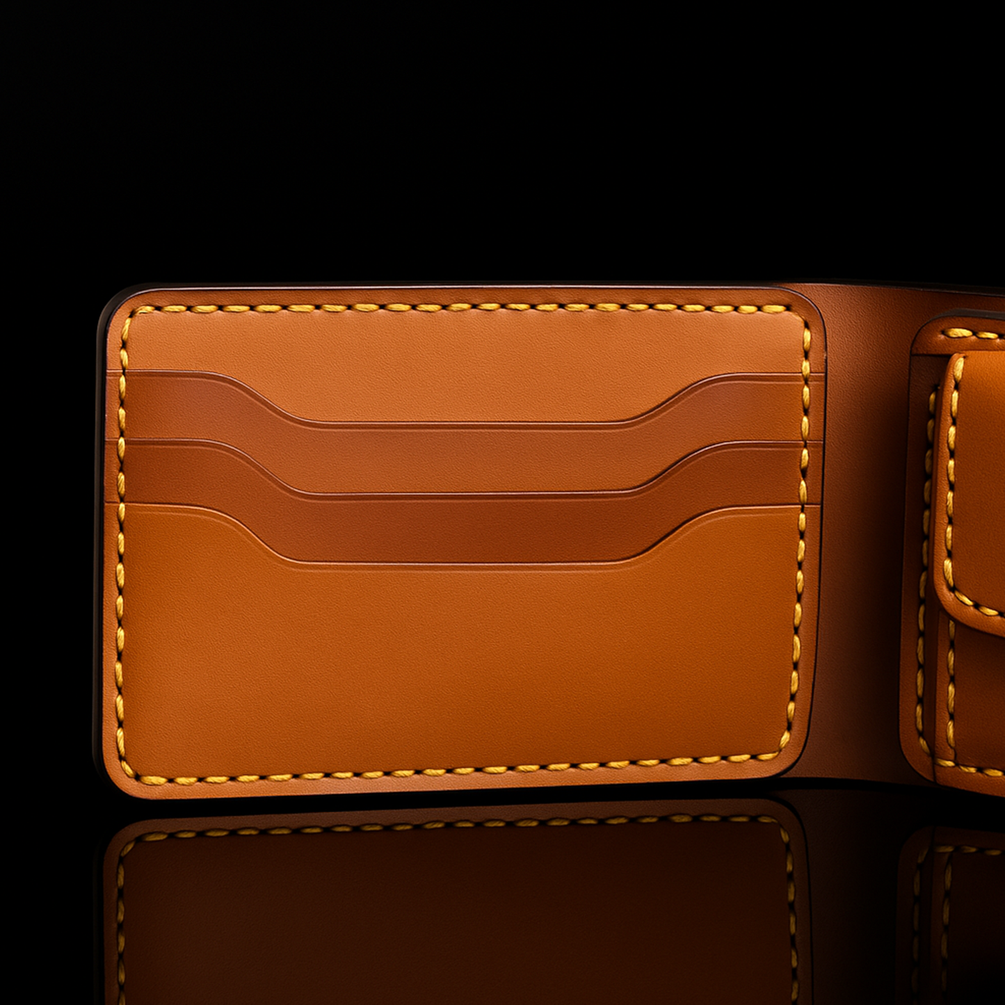 Elegant Handmade Leather Wallet with Coin Pocket