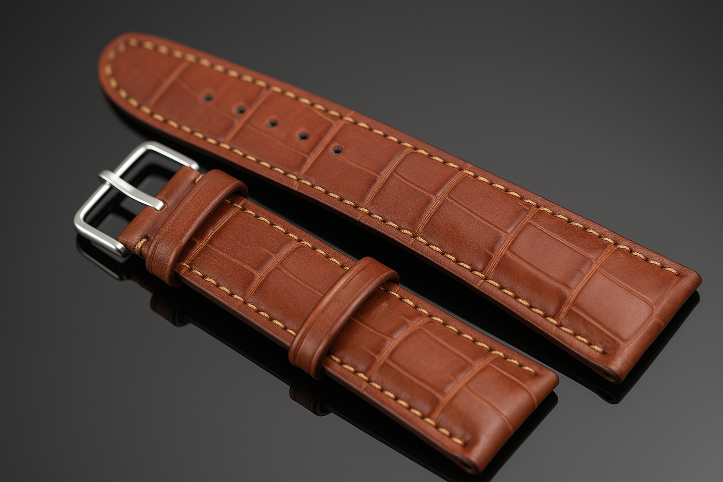 Brown Leather Watch Strap