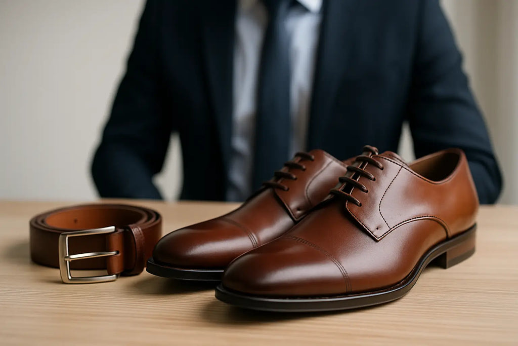 How to Match a Leather Belt and Shoes