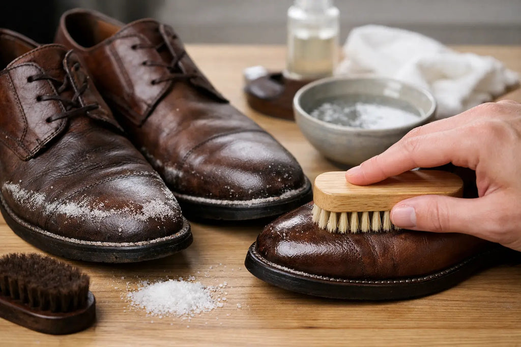 How to Remove Salt Stains Leather Shoes