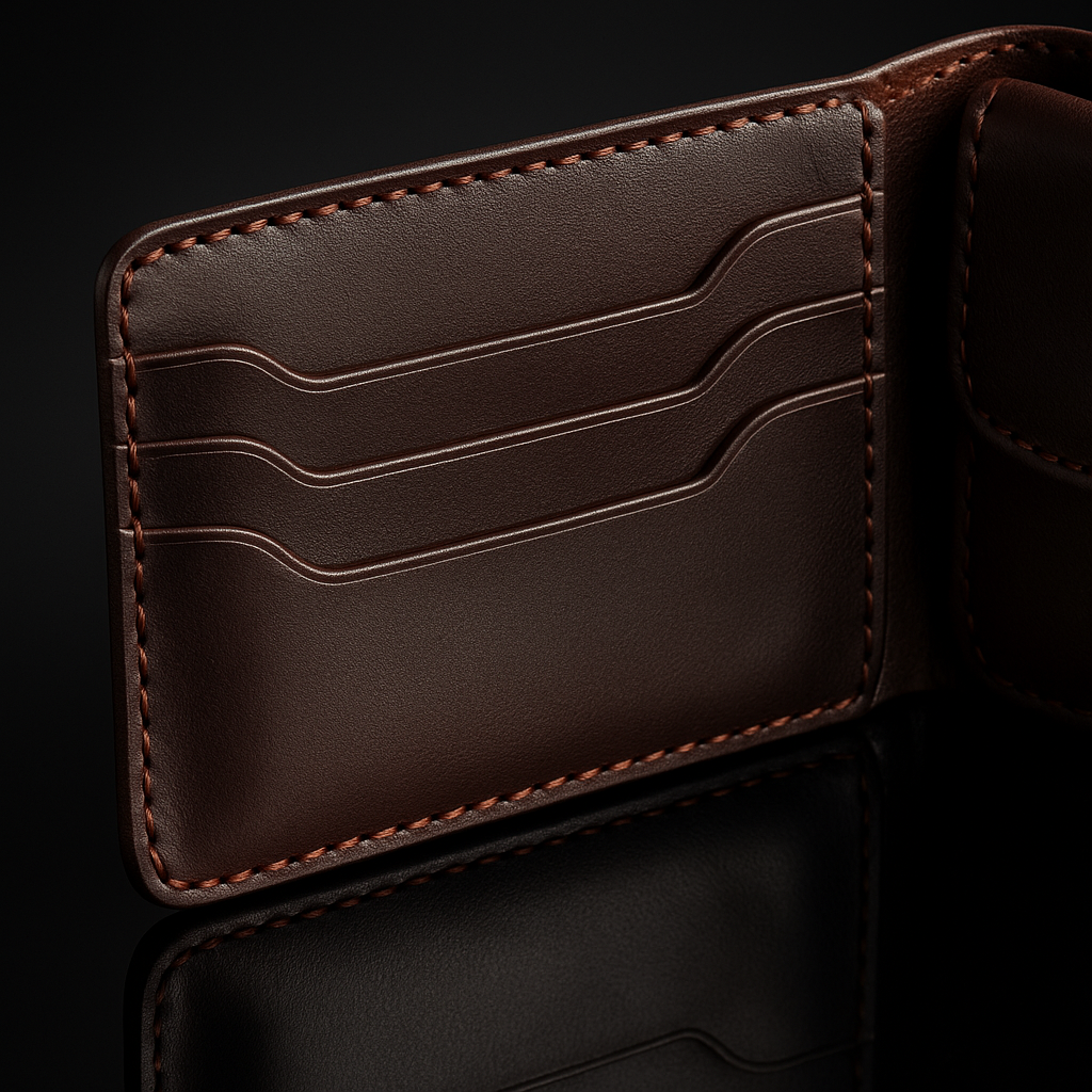 Classic Handmade Leather Wallet - with Coin Pocket