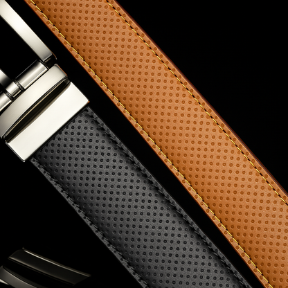 Pin Dot Reversible Leather Belt