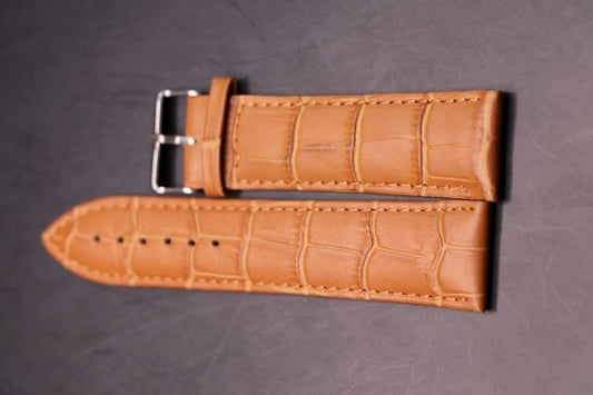 Camel Leather Watch Strap