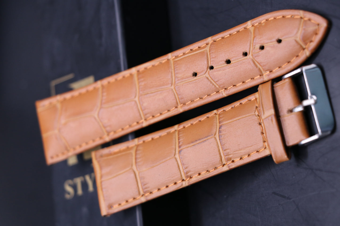 Camel Leather Watch Strap