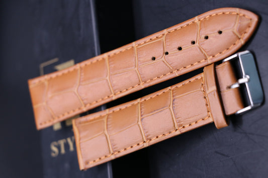 Camel Leather Watch Strap