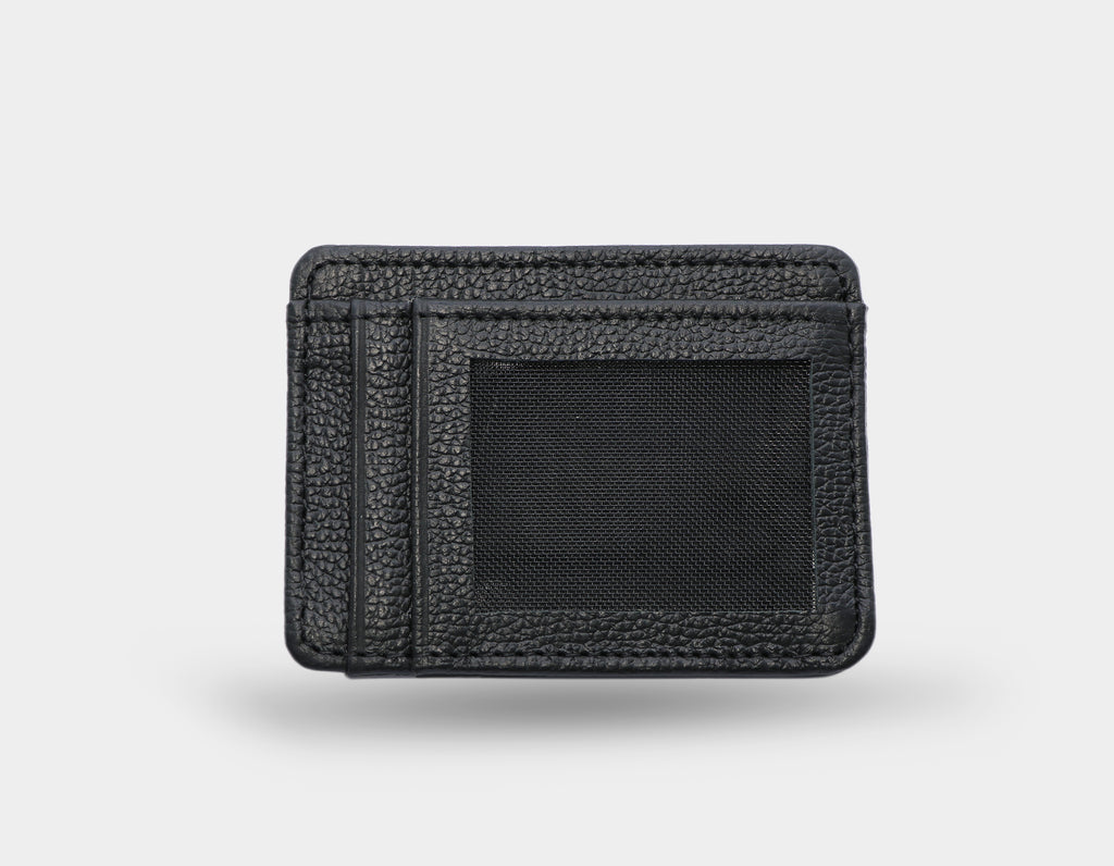 Black Leather Card Holder